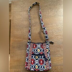 Vera Bradley (Navy/Orange/White) Crossbody Bag